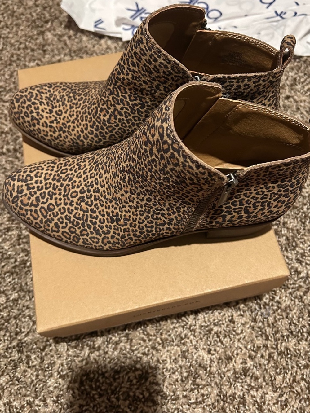 Lucky leopard print boot